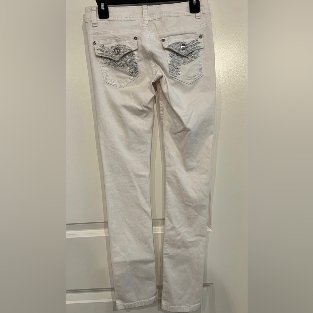 White bling jeans